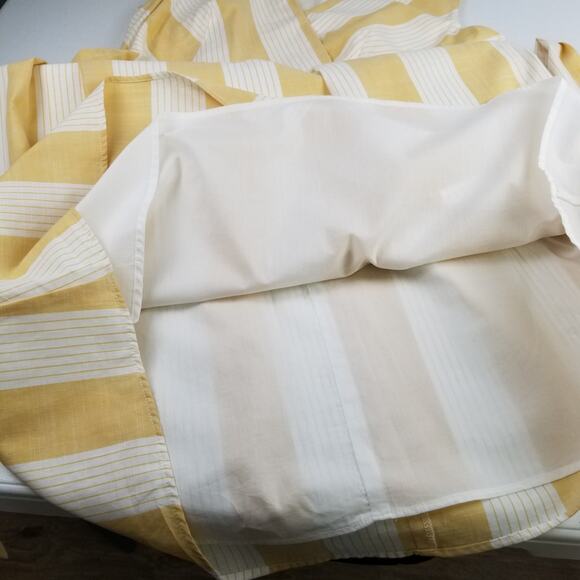 Christopher & Banks Yellow White Stripe Sleeveless Tie Waist Dress Lovely 10 - Picture 4 of 6
